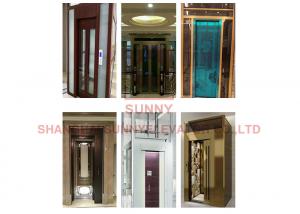 China 1.5m/S Luxury Decoration Villa Passenger Residential Home Elevators With Monarch Control wholesale
