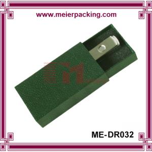 China New Design green texture Paper drawer design Rigid USB Box with EVA insert wholesale