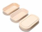Biodegradable Bamboo Pulp Food Container Microwaveable With Cover Safety