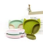 Eco Friendly Baby Silicone Suction Plate Silicone Dinnerware Set For Toddler