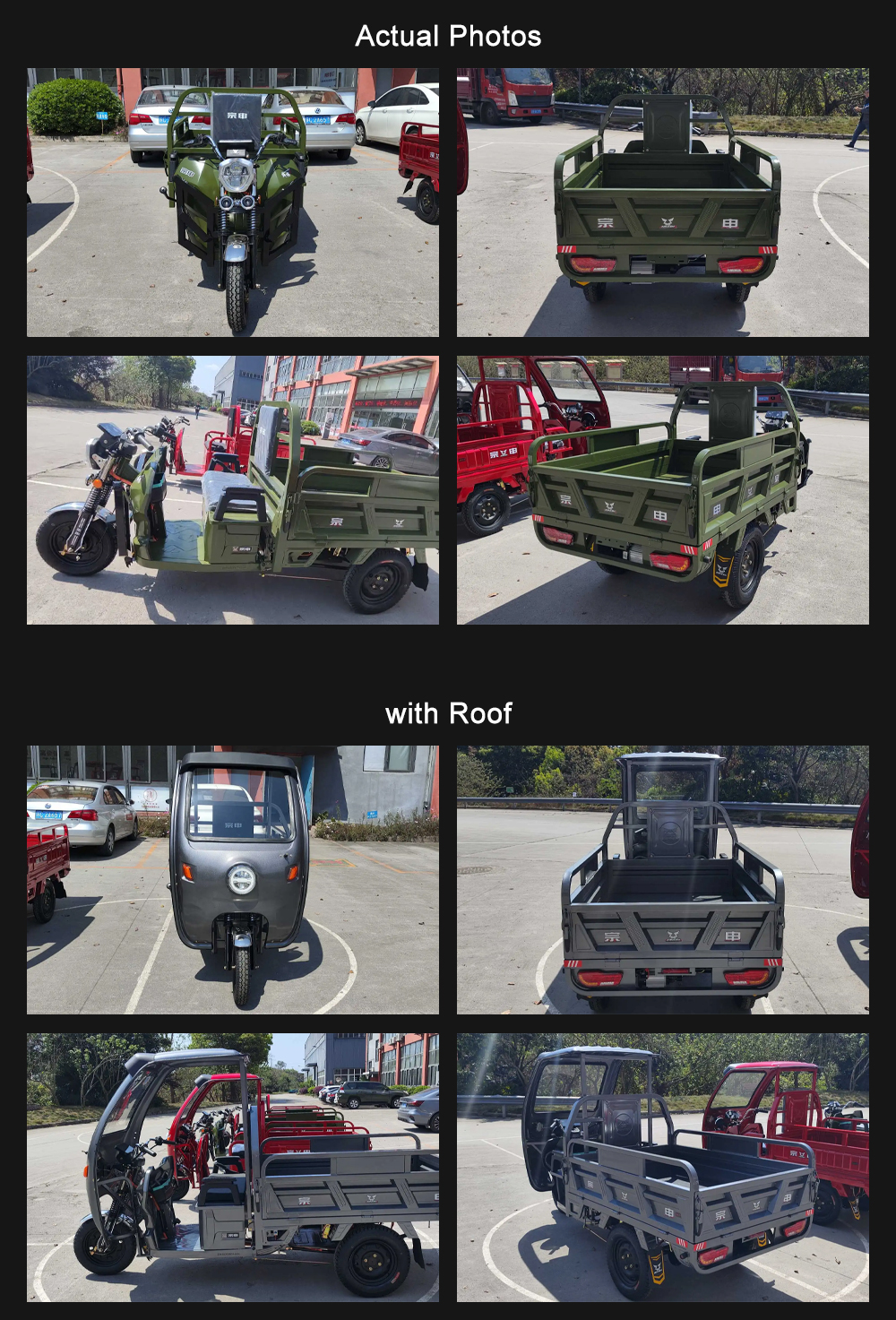 3 Wheel Motor Electric Cargo Truck E Tricycles Perfect for Cargo Transport in Morocco