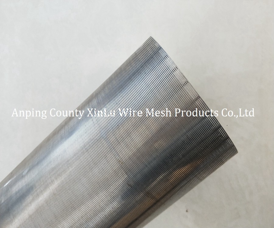 V Wire Duplex Steel Pipe SS316L Wrapped Tube Well Screen 0.1 - 30mm Slot