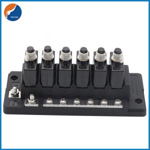 China 12V 32V 6 In 6 Out 6 Way 88 L1 L2 Circuit Breaker Fuse Block Box For RV Car Boat Yacht wholesale