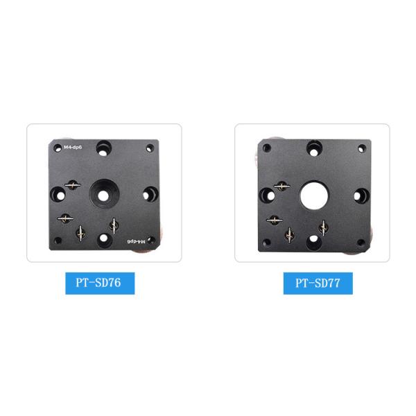 Manual Horizontal Tilt Dual Axis Fine Adjustment Chamber Positioning Stage
