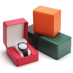 Handmade PU Leather Watch Jewelry Storage Box with Custom Logo and Lined