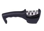 ABS Plastic 3 Stage Knife Sharpener With Diamond , Ceramic Rod And Tungsten