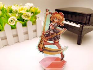 China Offset Printing Acrylic Stand Figures Pedestal Display Stands 11cm X 6.5cm wholesale
