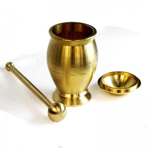 China ODM Medicine Pure Copper Mortar And Pestle Stainless Steel wholesale