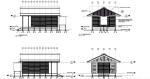 Brown / Coffee Construction And Building Materials , WPC House With Color Steel