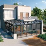 Triple Glass Sunshine Room Lightweight Aluminum Profile Sunroom With Silicone
