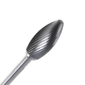 China Silver Flame Tungsten Carbide Burr Bits Rotary Tool Grinding Bits Wear Resistance wholesale