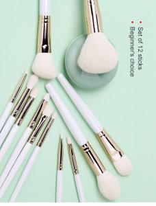 China 8 Pieces Travel Cruelty Free Makeup Brushes OEM / ODM 15X23X3cm Compact Size wholesale