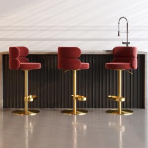 China High Rebound Sponge Breakfast Bar Stools For Cafe / Kitchen / Hotel wholesale