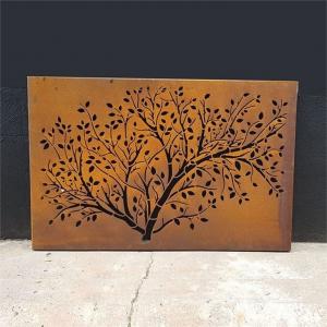 China Garden And Home Metal Wall Art Rusty Corten Steel Decorative Wall Panel wholesale