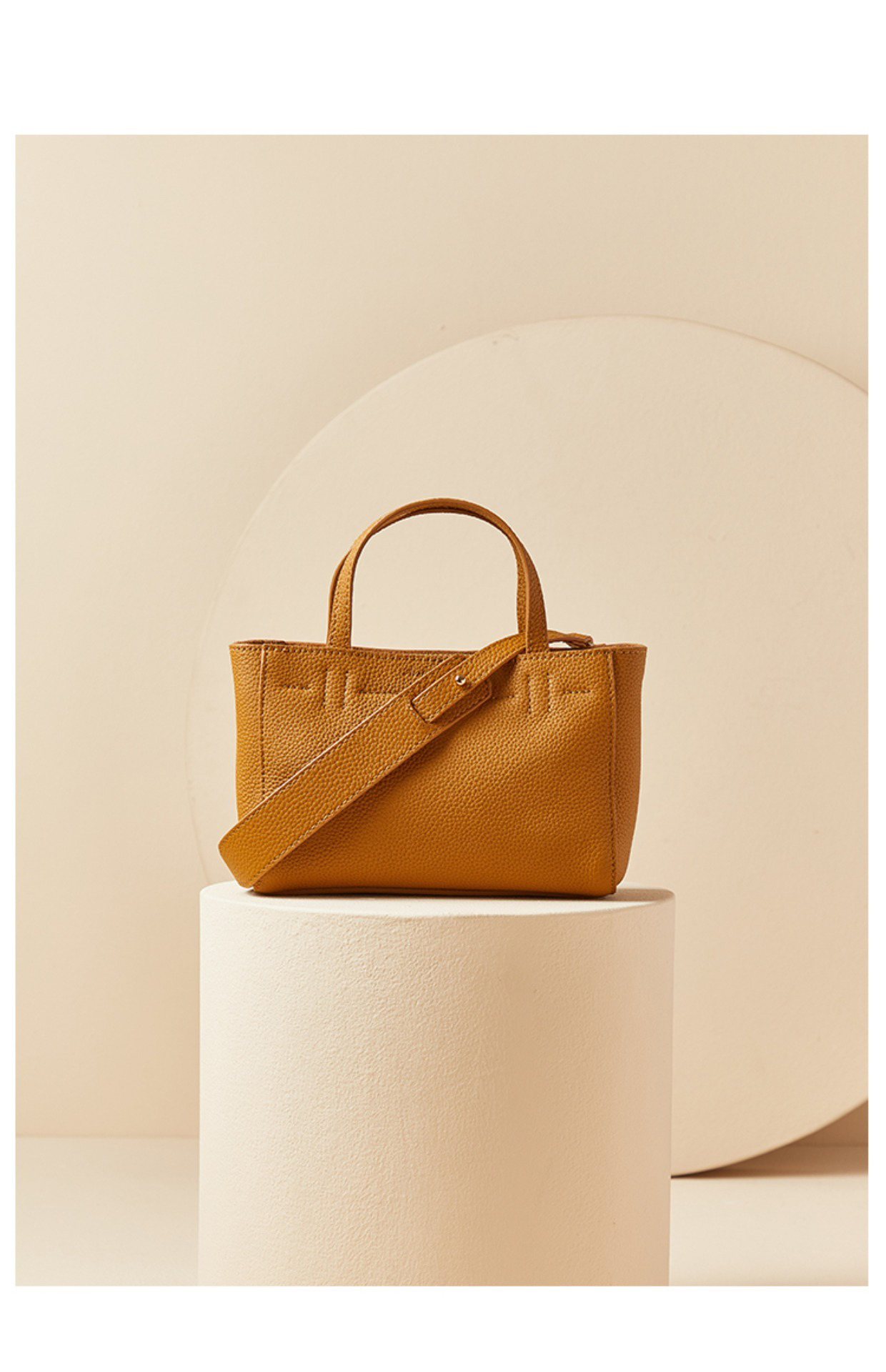 All Seasons Mini Tote in First Layer Cowhide Portable and Fashionable Handbag for Women