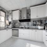 Luxury Wooden Quartz Stone Kitchen Countertop Cabinet Set OEM ODM Customized