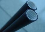 Black Silicone Rubber Fiberglass Sleeving 7000V Tolerance 2.5mm - 3.0mm Inside