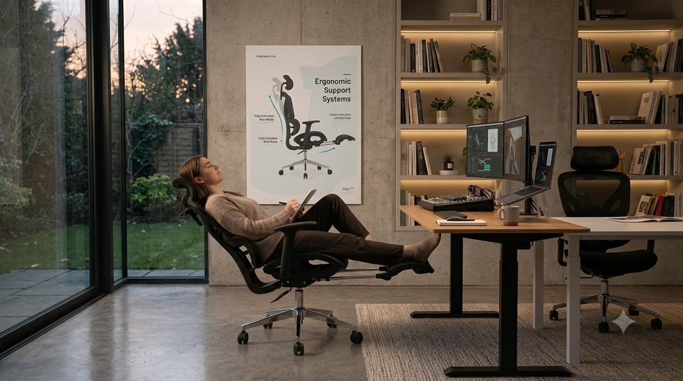 Adjustable Headrest Ergonomic Office Chair