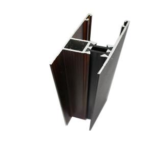 China T5 Wood Finish Aluminum Curtain Wall Profile Quality Light Corrosion Resistance wholesale