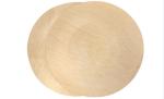 Compostable Nontoxic Bamboo Party Plates , Round Bamboo Dessert Plates