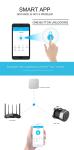 Wooden Doors Compact Smart Fingerprint Lock Remote To Unlock By Mobile APP