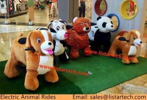 China battery motorized plush riding stuffed animal ride electronic for Mall wholesale