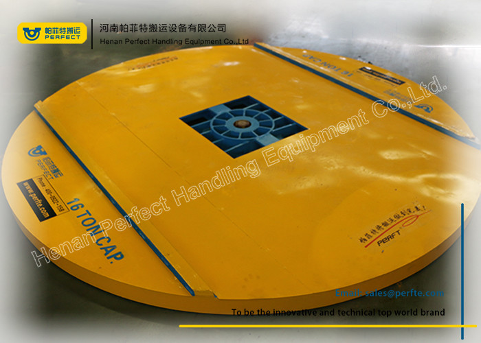 Factory Material Handling Remote Control Manual Pallet Turntable