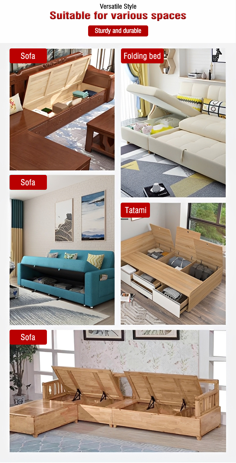 Thickened Foldable Spring Lifting Sofa Bed Hinge Hardware Functional Fittings & Air Bed Lifting Mechanism