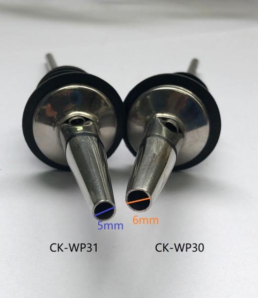 2020 Hot Sale Price Stainless Steel Pourer with TPE Stopper Silver with 5mm or