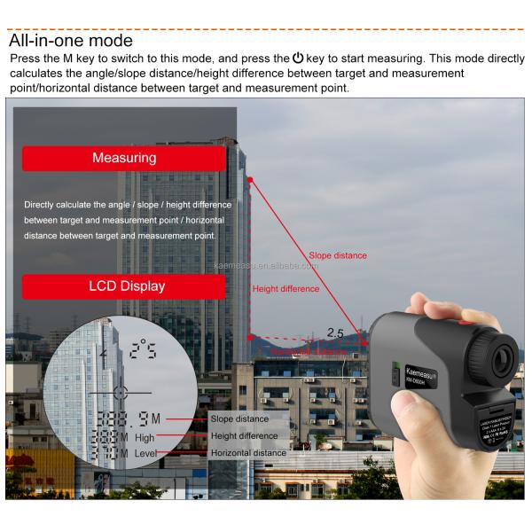 450m High Precision Rangefinder Golf Range Finder Distance Meter Laser Works Rangefinder