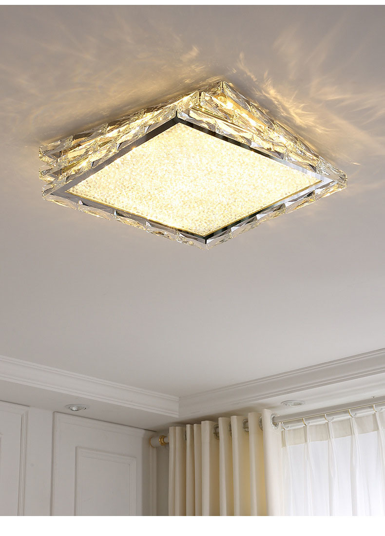 Luxury Simple Square Crystal Ceiling luxury light(WH-CA-110)