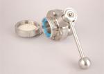 Tri Clamp End Sanitary Butterfly Valves 3/4"-4" For Shutting Off A Flow Of
