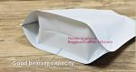 Aluminum Foil Gusset Square Block Flat Bottom Coffee Bag With Valve, Protein