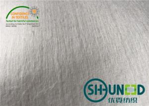 China White 100% Polyester Woven Tie Interlining Fabric Heavy Weight For Necktie wholesale