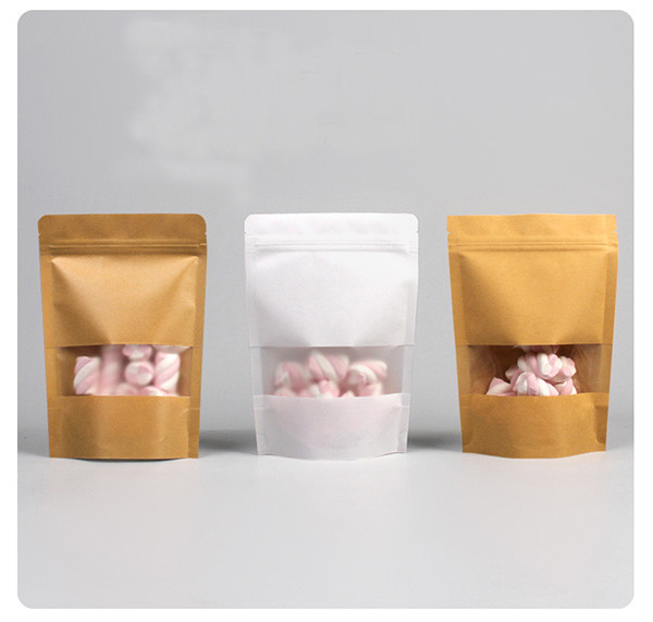 280micron Stand Up Zipper Pouch With Clear Window