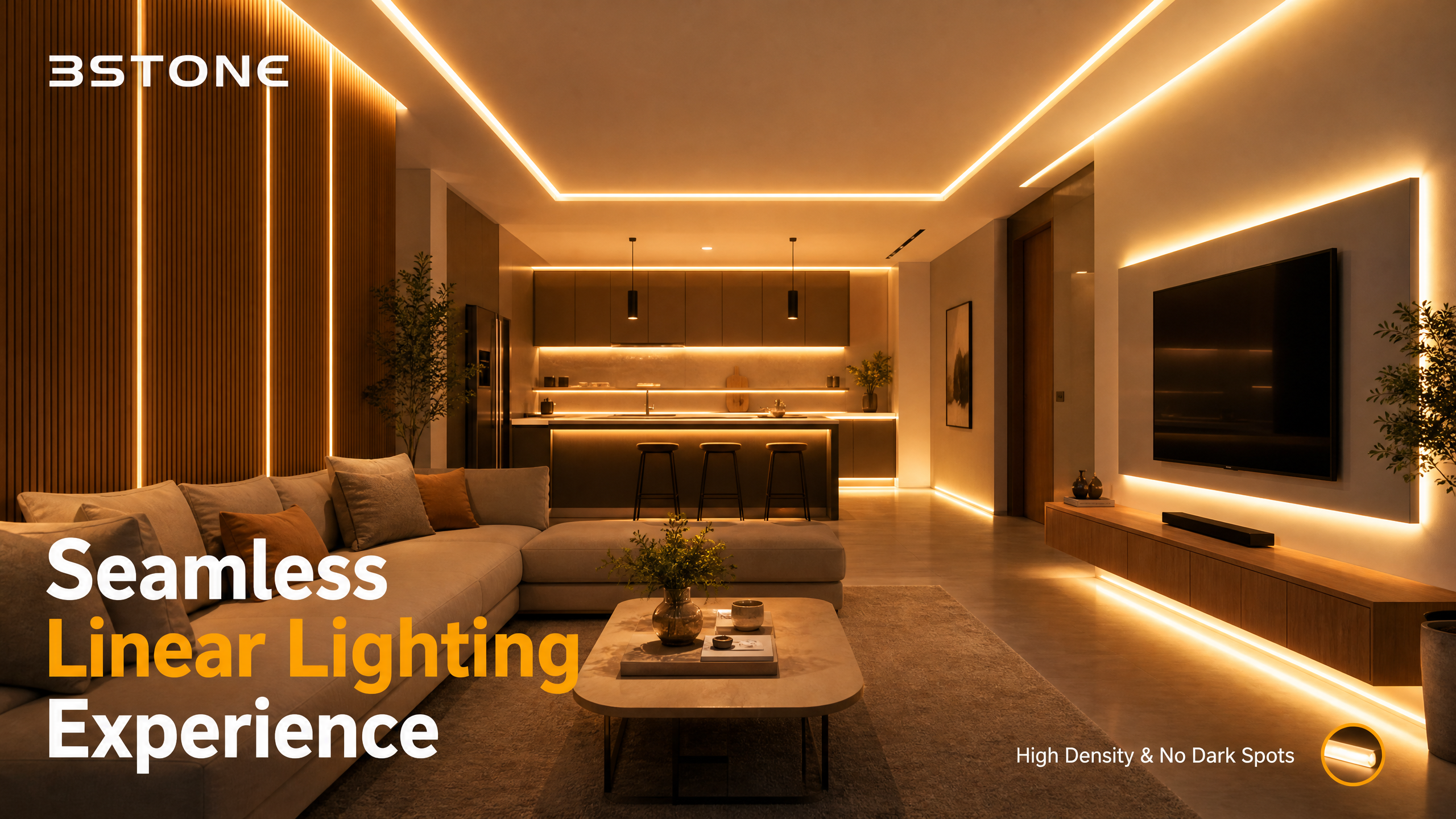 Split-type LED Linear Channel with Recessed Mount and Thread-Free Design for Flexible Silicone LED Strip