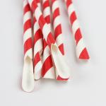 Decorative Party Paper Straws Customized Logo Juice Beverage Paper Drinking