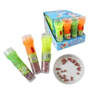 China Flash Torch Luminous Sweets Strawberry Banana Flavor Compressed Sugar Candy wholesale