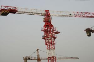 China 8 Tons Potain Tower Crane QTZ100(TC6012) / Luffing Crane with 125*125*12 Welded Square wholesale
