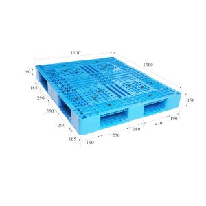 China 100% Recycled One Way Plastic Pallets Blue Plastic Reusable Pallets wholesale