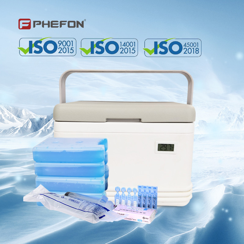 Phefon Portable Cooler Box 5L Camping Freezer Box With Rotating Handle