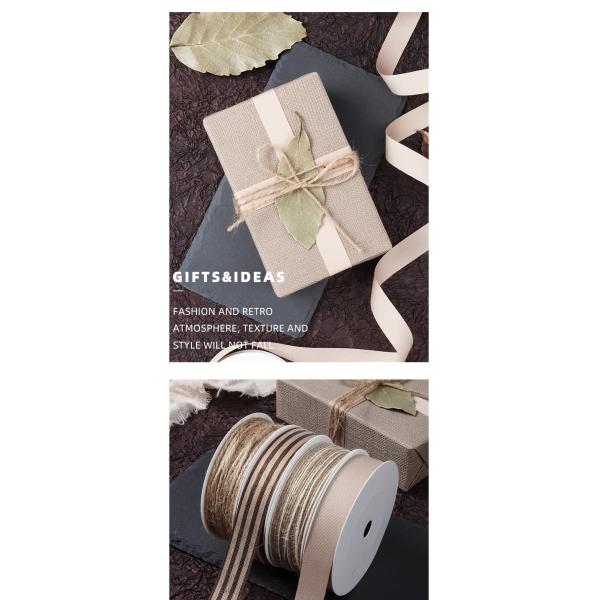 Wholesale custom flora packing ribbon burlap ribbon roll