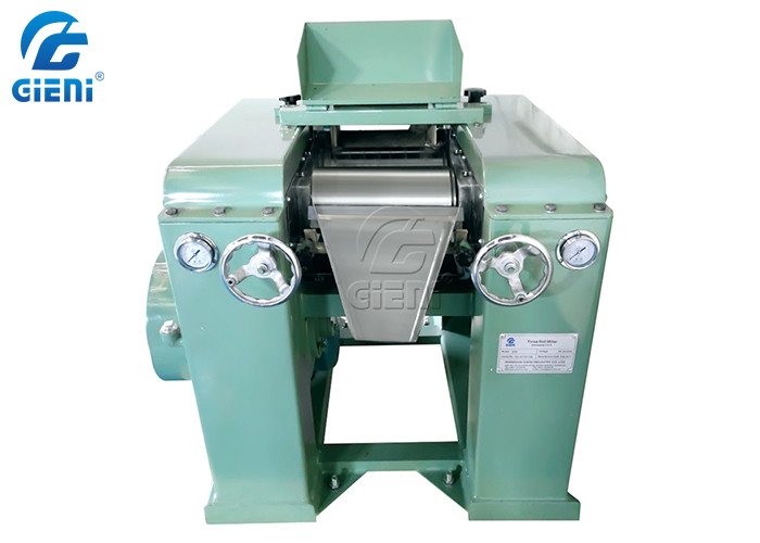 High Viscosity Diameter 15cm Triple Roll Mill Machine 2.2KW 500KG