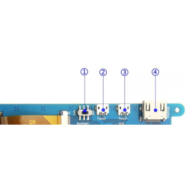 7 Inch IPS TFT Screen 800x480 5 Point Capacitive Touch Screen Raspberry Pi Compatibility