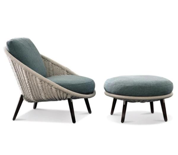 Modern Leisure Rattan back All Weather Outdoor Sofa Chair Patio Garden Furniture