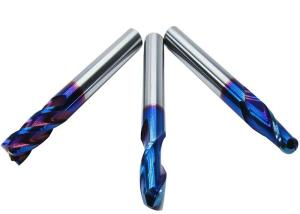 China Metric Inch Tungsten Carbide End Mill For HRC 65 Steel Processing Heat Resistant wholesale