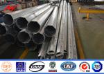 Galvanized steel transmission pole 11m Height 8 sides Sections