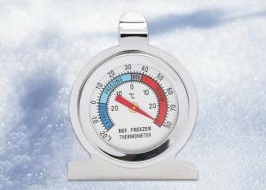 China Household Analog Refrigerator Freezer Thermometer Tempered Glass Lens wholesale