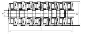 China Eight stages tandem roller bearing T8AR120360 for plastic PVC extruder gearbox wholesale