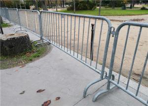 China Bridge Shaped Foot 2.5m Crowd Control Fencing For Road Security wholesale